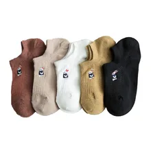 Женская летняя забавная лодка с вышивкой, Носки с рисунком, дышащие, впитывающие влагу, удобные носки, спортивные повседневные носки для фитнеса 40M22