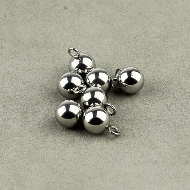 

10pcs/lot 4/6/8mm Stainless Steel Ball Earrings Findings Accessories for Making Drop Earrings F2262