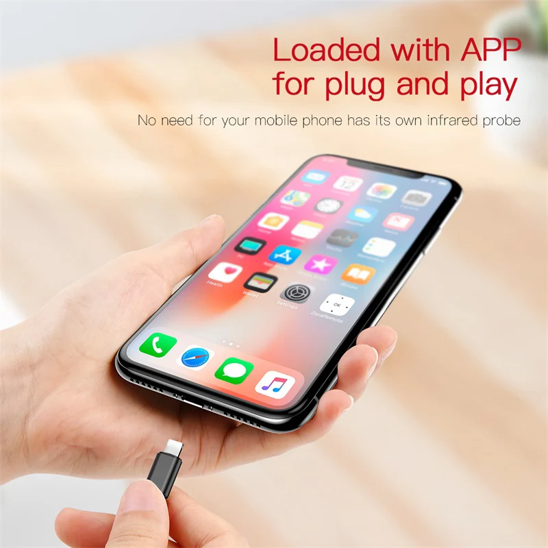 العالمي الأشعة تحت الحمراء التحكم عن بعد ل فون XS ماكس XR X 8 IR اللاسلكية الذكية التحكم عن بعد للتلفزيون المكيفات العارض