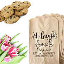 Заказной Полночь закуска Свадебный буфет лечения Подарочный бар лепесток бумажный пакет день рождения девичник пекарня печенья сувениры пакеты