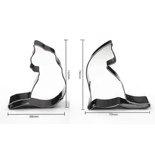 A пара кошки нержавеющая сталь печенье резак 10 комплект / много