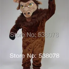 Темно-коричневый костюм талисмана Bison взрослый размер маскотт костюм маскота костюм кунг-фу панды для зимней вечеринки карнавала SW675