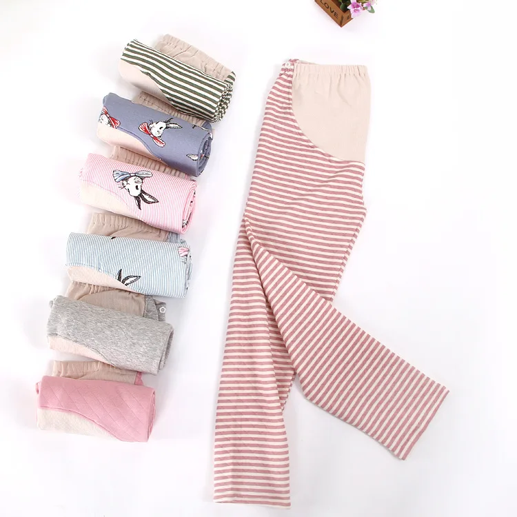Осень Зима беременных пижамы брюки свободные Чистый хлопок утолщенные весна и осень большой код для поддержки живота можно регулировать