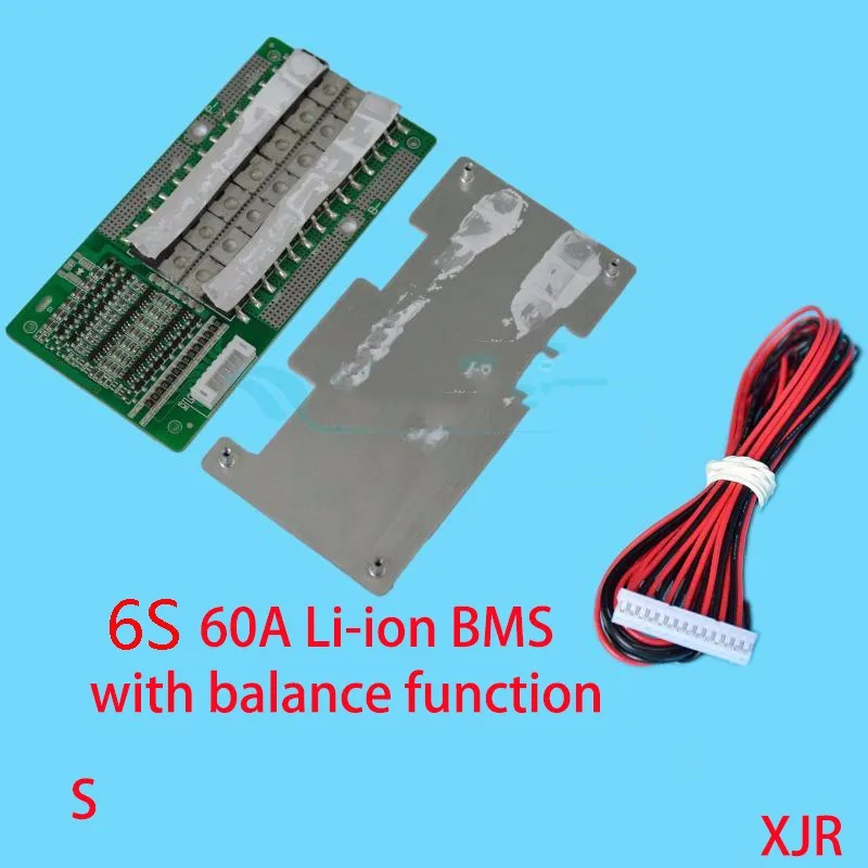 6S 60A версия S lipo литий-полимерная плата защиты батареи BMS/PCM/PCB для 6 батарей 18650 литий-ионная батарея с балансом