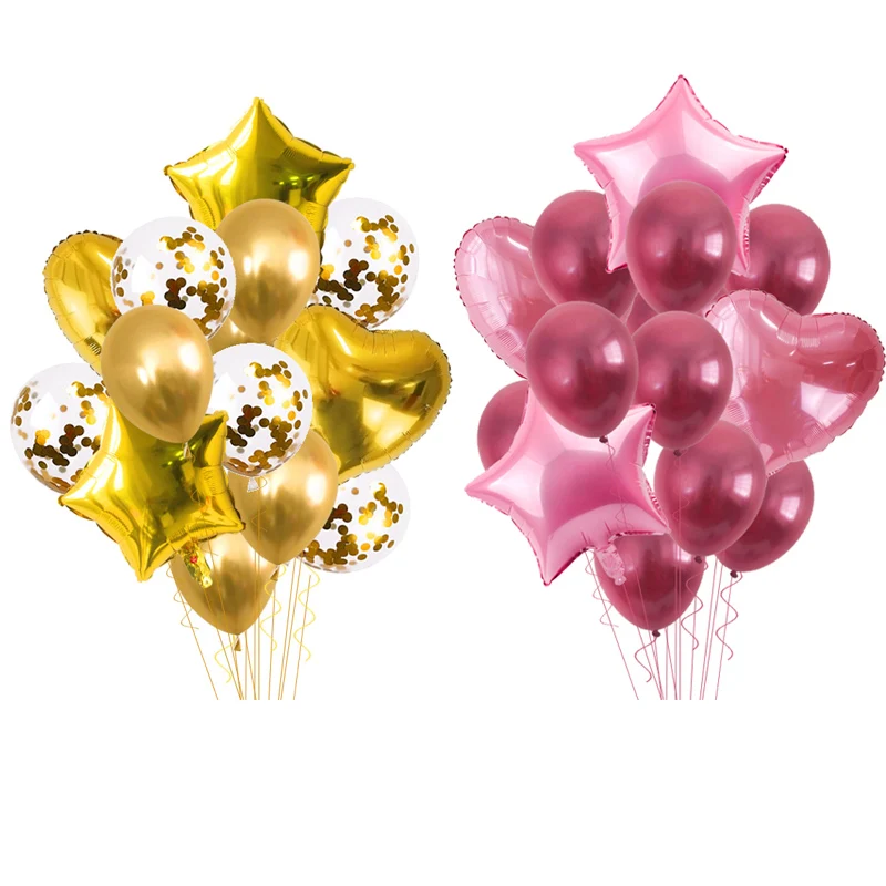 

14/10pcs 12inch Multi Air Balloons Birthday Party Helium Globos Balloons Confetti Ballon Wedding Party Decorations Supplies