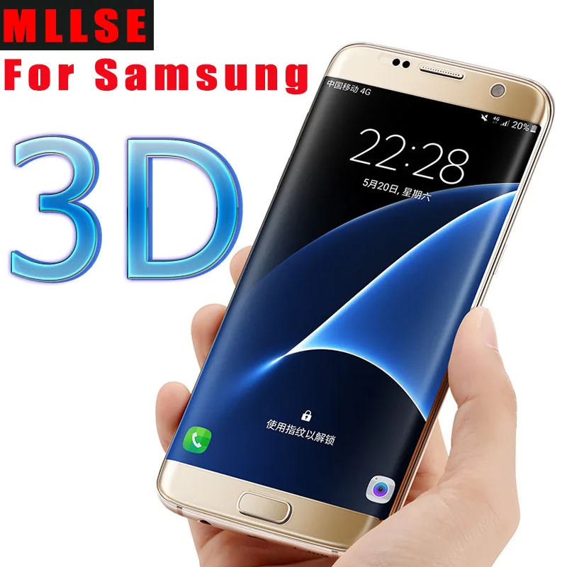 MLLSE 3D Screen Protector For Samsung Galaxy S7 Edge S6 S8 Plus Note 8 Full Cover (Not Tempered Glass) Curved Round | Мобильные