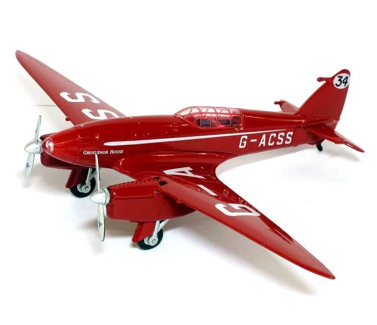 

Value new Fine Oxford 1/72 De Havilland DH88 Comet racing aircraft 72COM002 Alloy aircraft model Collection model Holiday gifts