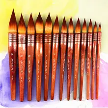 1 шт. ручной работы нейлон волос кисти для акварели Краски щетка для водостойкие принадлежности для рисования 2