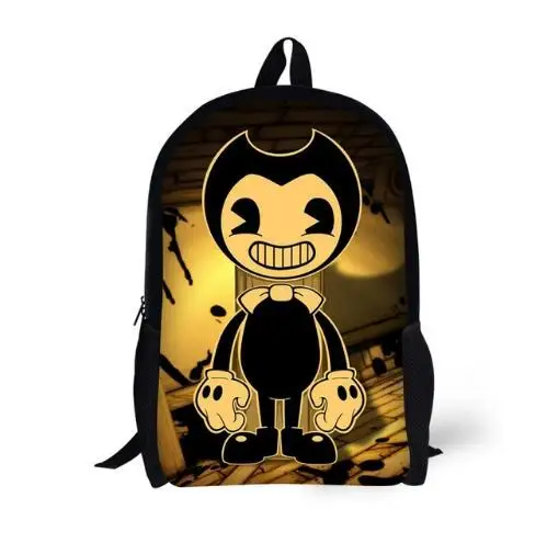 Новый стиль Bendy и чернильная машинка рюкзак для детей школьные сумки мультфильм игра печать книга рюкзак ежедневный школьный рюкзак
