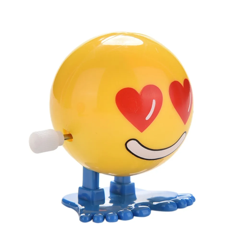 

new spring Kids toys Cartoon Colorful Funny Face Somersault Running Clockwork Wind up Toys