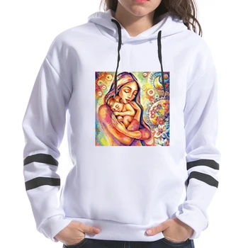 

Sreetwear hoodies women Cartoon Illustration Girl New pattern Female style hoody ladies Funny Cool hoodie Cartoon long sleeve
