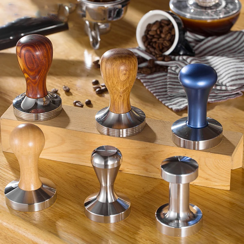 welford-58MM-stainless-steel-Base-Coffee-Tampers-tools-with-Wood-Handle-Tamper-Coffee-Powder-Hammer-Coffeeware (4)