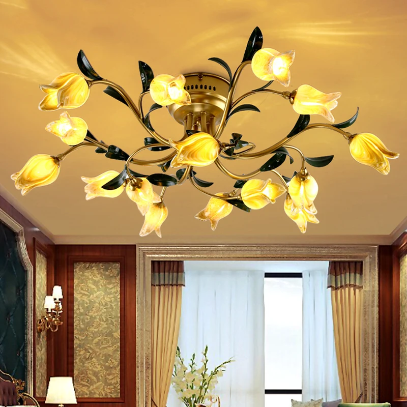 

Modern Ceilling Bronze Color Art Lamps LED Glass ceilling Lighting home decoration