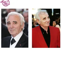 5d diy алмазная живопись на заказ французская звезда Шарль aznavour бриллиантовый рисунок Рождество карты полный квадрат/rond eigen фото подарки