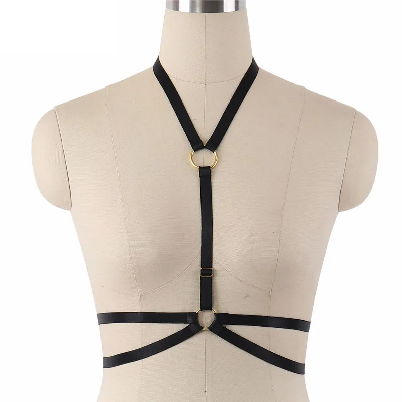 

Sexy Body Harness Harajuku Goth Cage Bralette Adjustable Body Cage Bondage Harness Fetish Wear Pole Dance Sexy Lingerie O0257