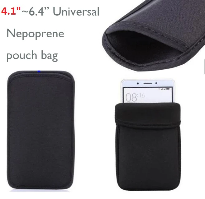 

4.1"~6.4" inch Universal Neoprene Pouch Bag Sleeve Case For Vivo X27 Pro S1 V15 Pro IQOO Y89 Y93S Y95 Z1 Lite Y91i Y81i Z3i XZ3