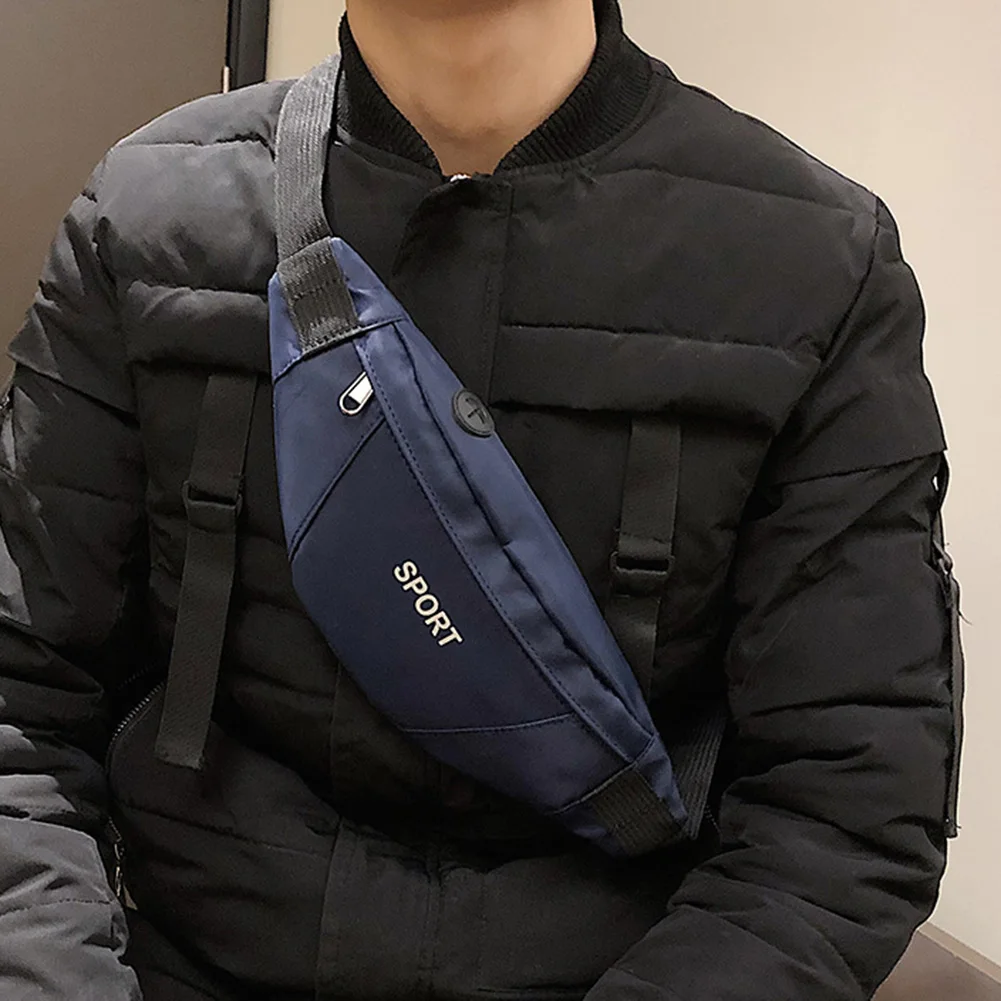 Унисекс поясная сумка спортивная Слинг Грудь плечо поясная сумка Бег тренировки карман