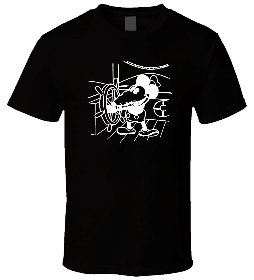 Make T Shirts Short Mickey Rat Funny Parody Mouse Black Men T Shirt