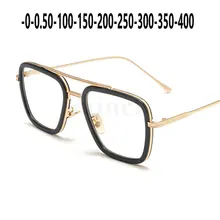 Ретро Круглый цвет солнце фотохромные готовые оправа для очков от близорукости мужчин женщин солнцезащитные очки близорукость Eyewear-100 до-400 FML