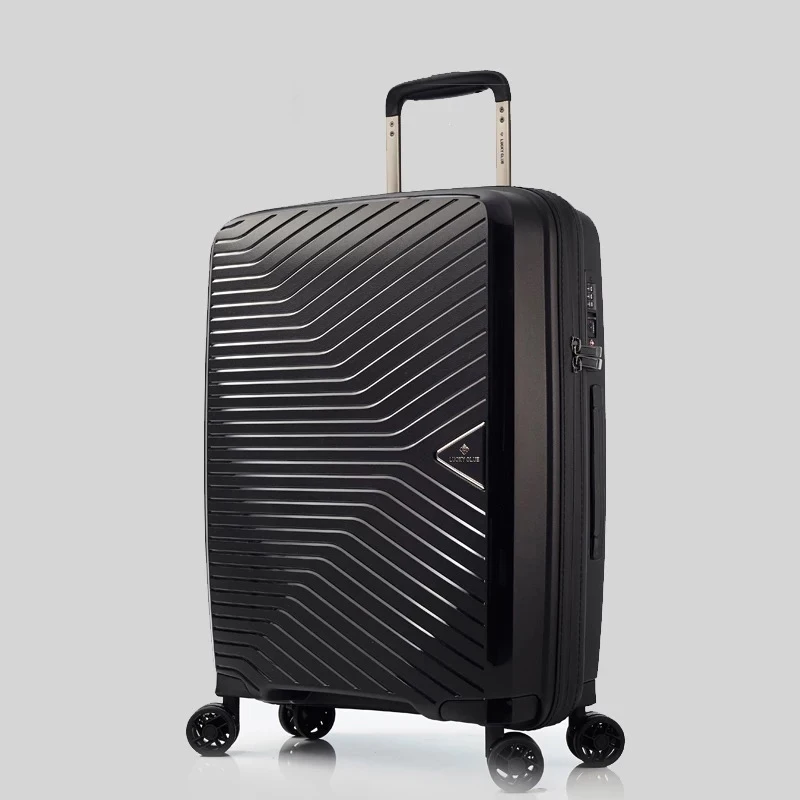 Новая модная Сверхлегкая сумка для багажа 20 дюймов, полипропиленовая дорожная сумка с передним карманом, сумка для багажа на колесиках, фирменный чемодан на колесиках - Цвет: 24 No Front pocket