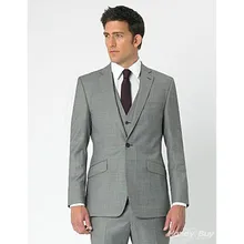 beach wedding suits light gray for men suit slim fit modern groom tuxedo high quality prom wear 2017