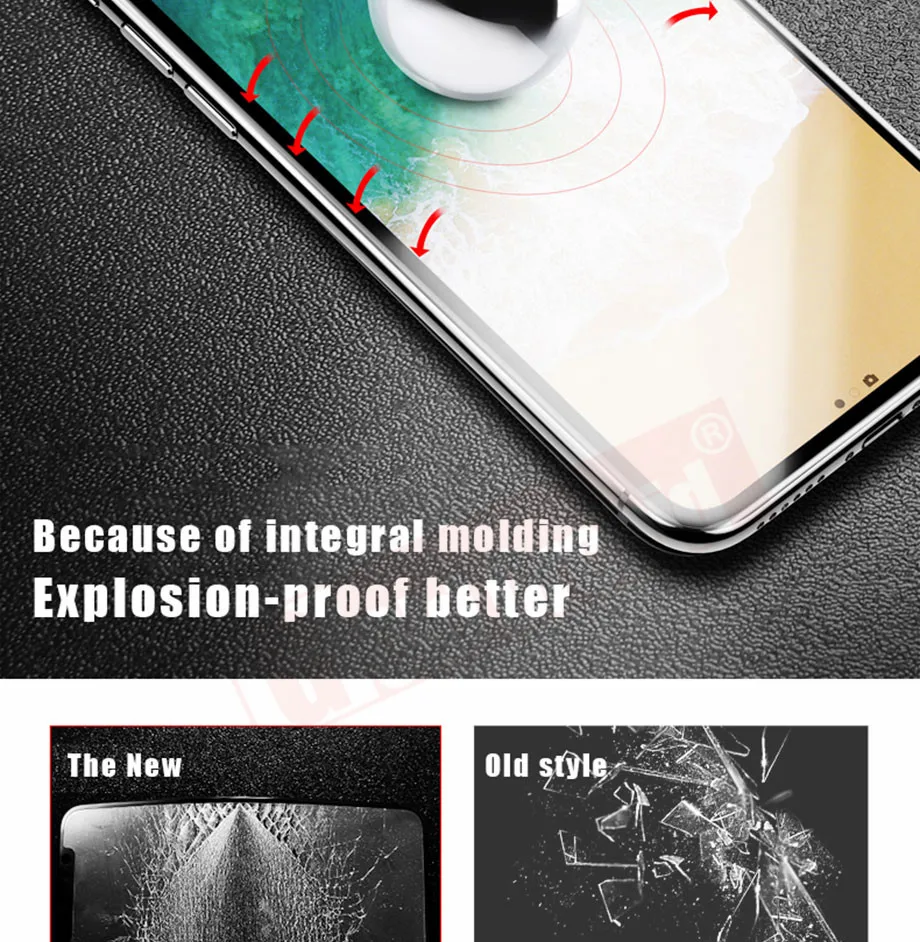 5-PC-For iPhone 6 6s Tempered Glass
