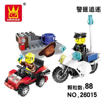 

City Series Super Police car Motorcycle Building Blocks Policeman Models Toys For Children Boy Gifts toy