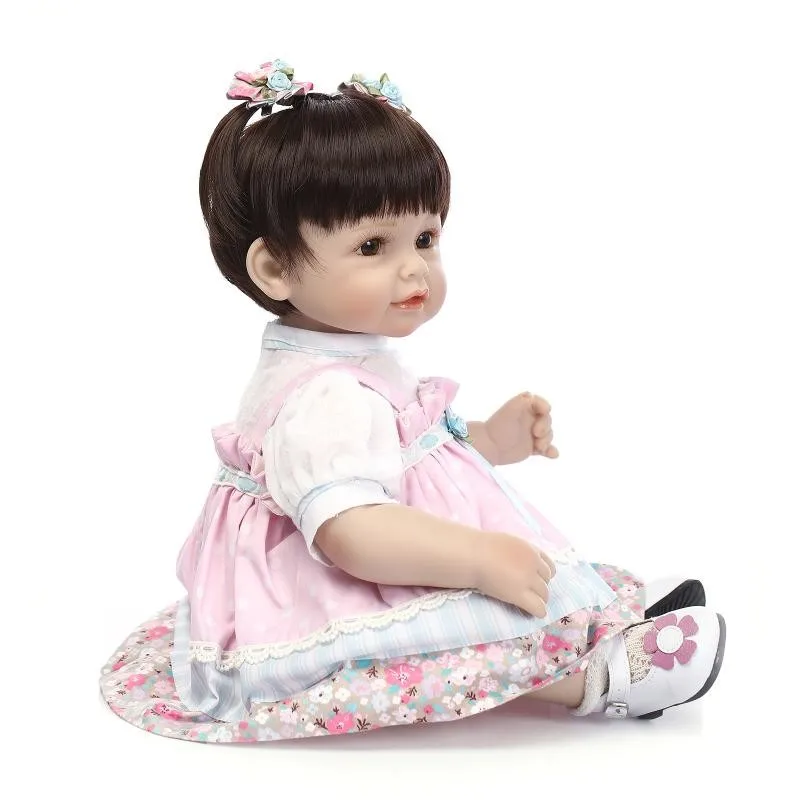 Силиконовые Reborn Baby Doll Реалистичного кукла коллекция винила для малышей подарок на день рождения подарок игровой дом кукла раннее