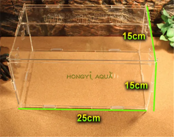 Акриловый Террариум для рептилий идеально подходит для личинок пауков - Цвет: 25 15 15