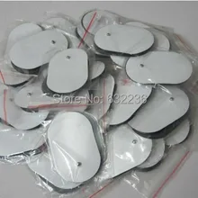 DHL 5000 шт./лот хорошее качество белый электрода колодки для иглоукалывания, цифровая терапия машина Массажер 6.6*4.2 см