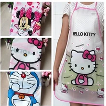 10 шт./партия) милые водонепроницаемые PE качественные женские фартуки с рисунком Микки