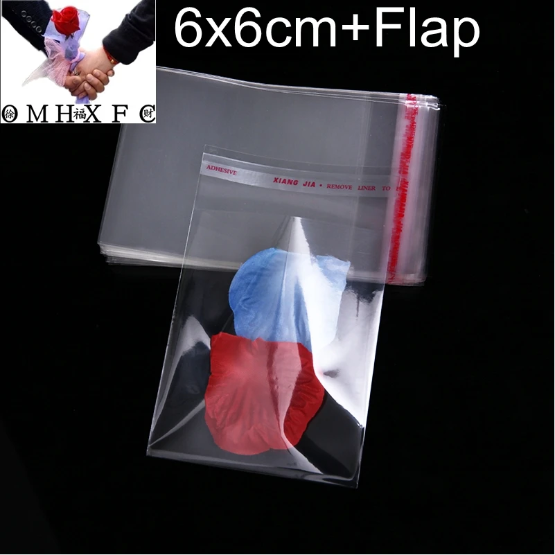 ONH 200Pcs Transparent Small Plastic Bag For Candy Package Favor Christmas Party Cookie Packaging Bags Gift Pouches BZ108 | Украшения и