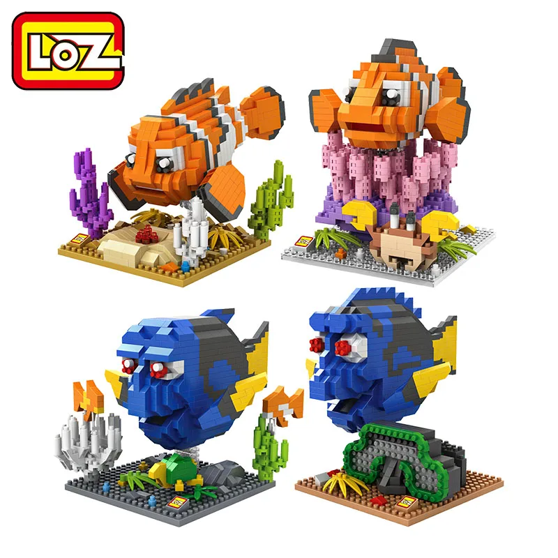 

LOZ Blocks Finding Nemo Building Blocks Set Nemo Fish Bricks Figure Educational Blocks Toys 9726-9729