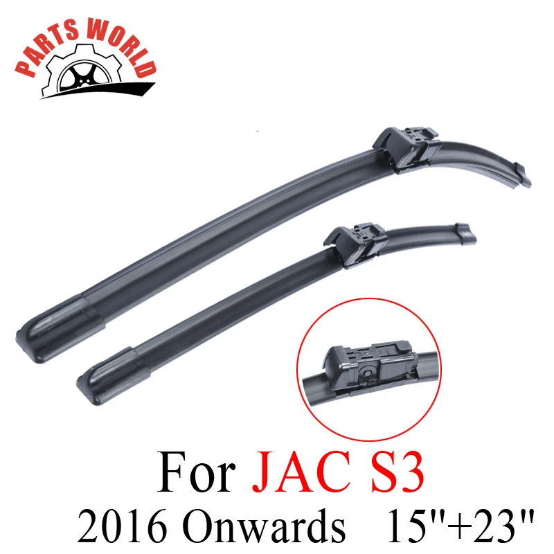 Front Wiper Blades For Jac S3 2016 Onwards Auto Windscreen 15"+23
