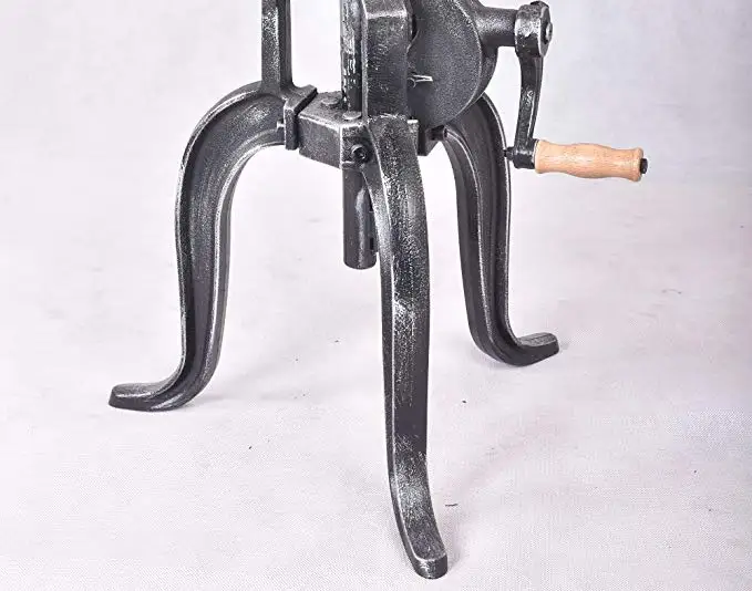 Стул американские антикварная промышленные DIY рукоятки барный стул чугун трехногий поверхность PU место Регулируемый поворотный барные