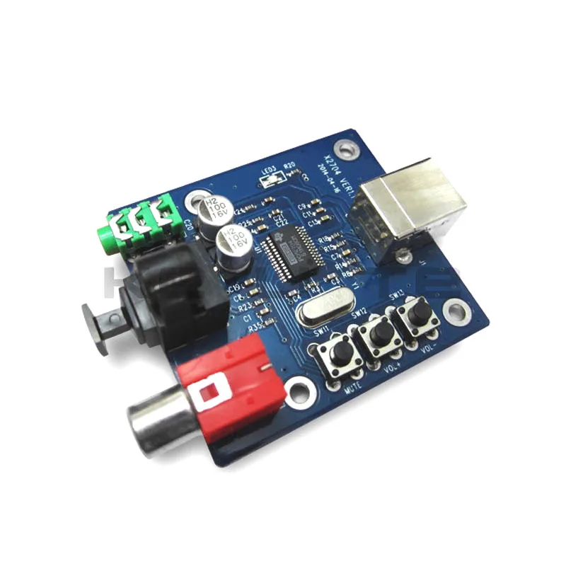 Pcm2704 Audio Dac Usb To S/pdif Sound Card Hifi Dac Decoder Board 3.5mm Analog Coaxial Optical Fiber Output A1-010. 