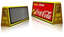 P5 Double Sided Asynchronous Control Taxi LED Display Advertising Sign LED Taxi Roof Sign