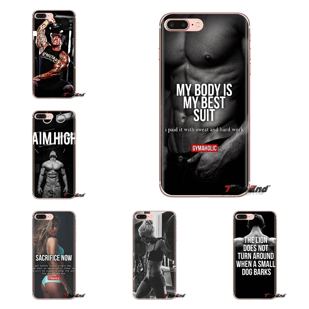 

TPU Shell Cases Gymaholic Bodybuilding Gym Fitness For Huawei Nova 2 3 2i 3i Y6 Y7 Y9 Prime Pro GR3 GR5 2017 2018 2019 Y5II Y6II