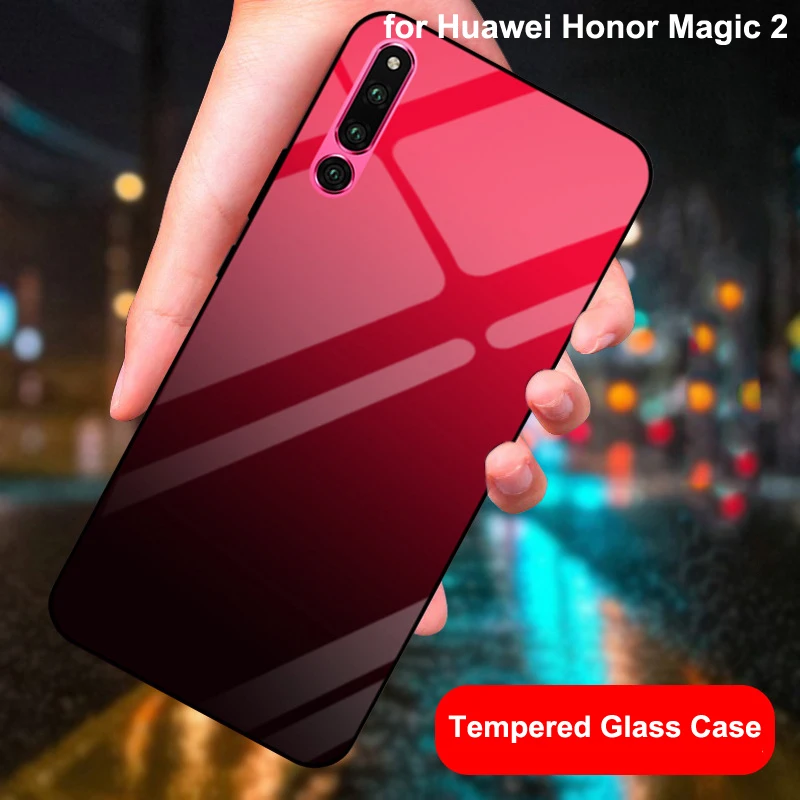 Honor Magic 2 Tempered Glass Cases for Huawei Case 6.39'' HD Gradient Color Cover Magic2 Shell |
