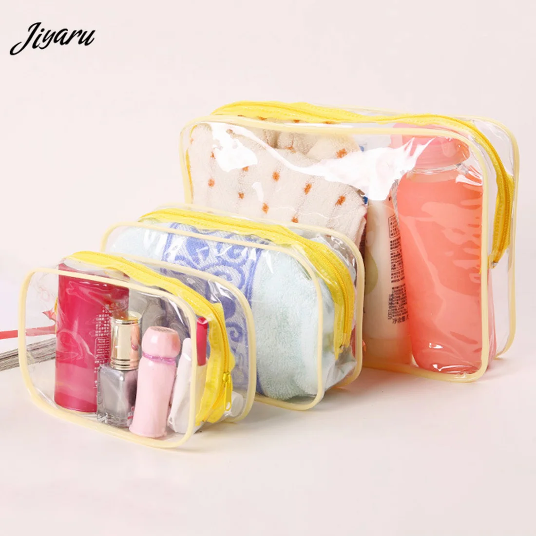 

Women Cosmetic Bag Travel Organizer Waterproof Toiletry Pouch Wash Makeup Storage Bags Clear Transparent Travel Cosmetic Bags