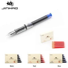 15 шт набор перьевая ручка Jinhao заправка чернил картриджи цветной Международный стандартный размер одноразовый и универсальный заправка чернил