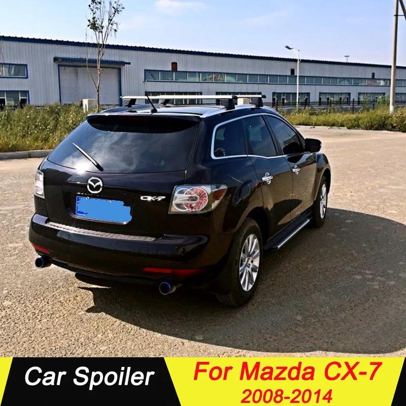 Для Mazda CX-7 2008- Автомобильный задний спойлер багажника высокое качество АБС пластик грунтовка цветное автомобильное украшение в виде хвостового крыла для Mazda CX7