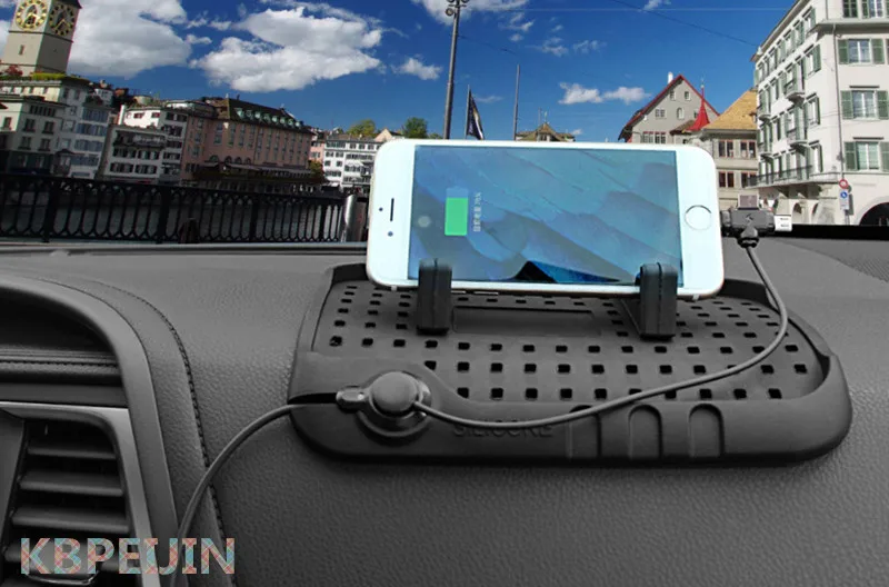 

For Chevrolet cruze aveo captiva trax epica Multi-functional Car Navigation Mobile USB Charger Phone Anti-Slip Mat accessories