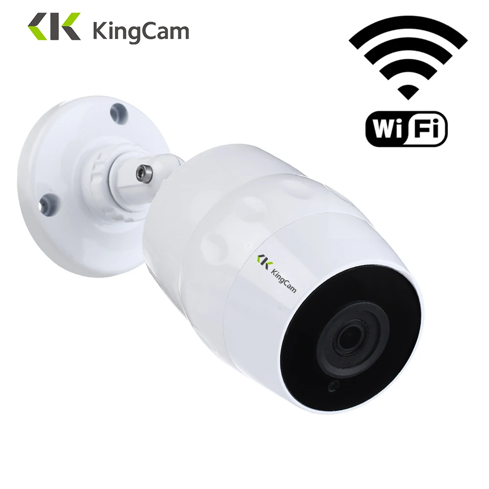 KingCam Всепогодная Wifi IP камера 1080P Беспроводная CCTV пуля наружная внутренняя камера s с микрофоном, поддержка SD TF карта Cam