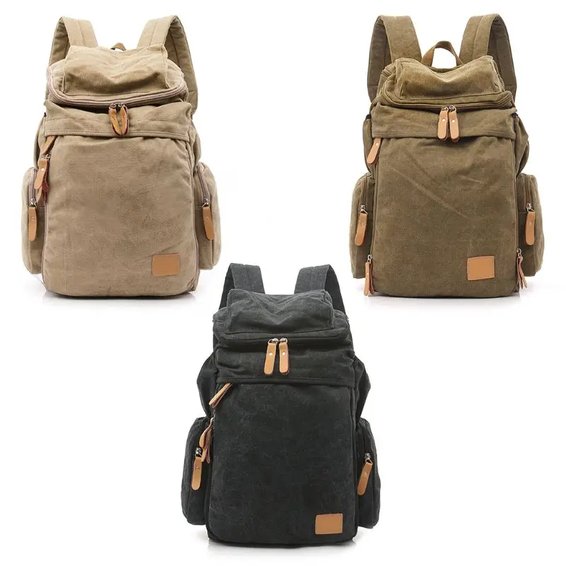 

Outdoor Travel Vintage Outdoor Canvas Backpack for Men Casual Daypacks Retro Rucksack