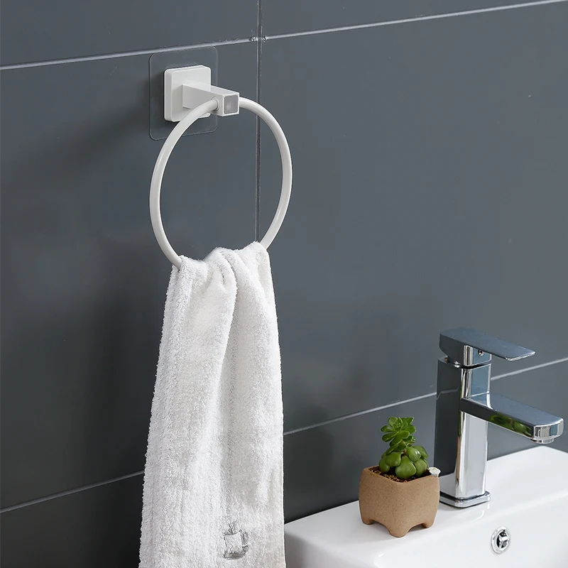 Towel Rings Ring Holder White Wall Mounted Brass Bathroom Accessories