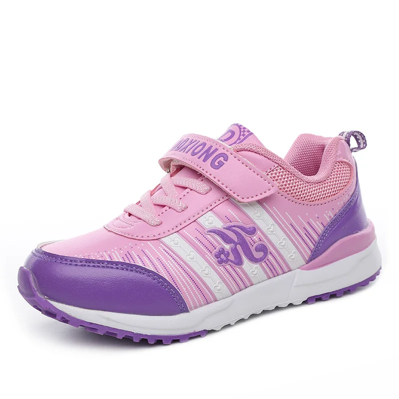 

2016 Girls New Style Fashion Sneakers Kids Training Sport Shoes Child Party Running Zapatos Kinder Leather Rubber Sole Bling