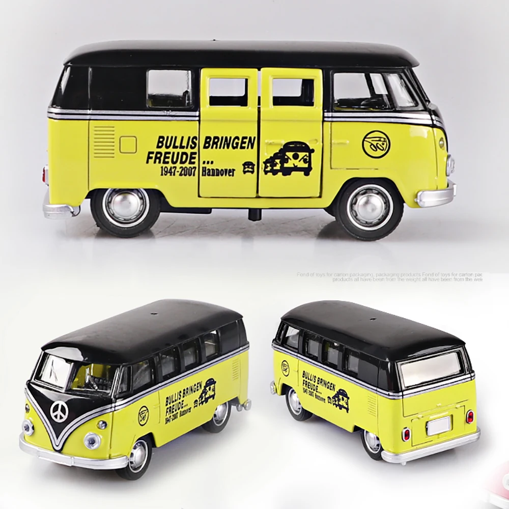 Volkswagen Van Retro T1 Alloy Bus Model-5