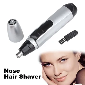 

100% original men nose trimmer for nose brand electric trimer cleaner for nose and ear for men nose hair trimmer Silver&Black