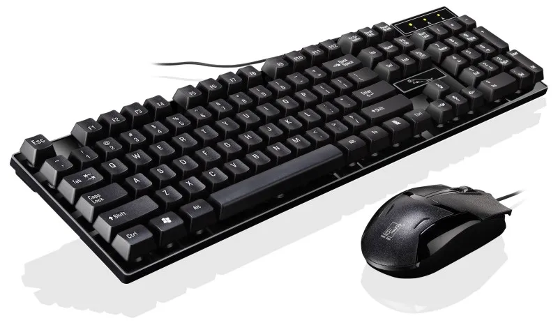 Проводная USB PC Gamer подвеска механическая клавиатура мышь набор фото электрический ноутбук компьютерная клавиатура офисная работа пользователя - Цвет: Black